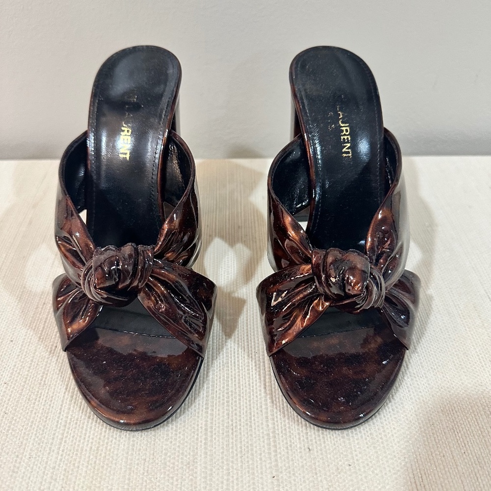 Saint Laurent Bianca 100 Patent Sandal (size 37)